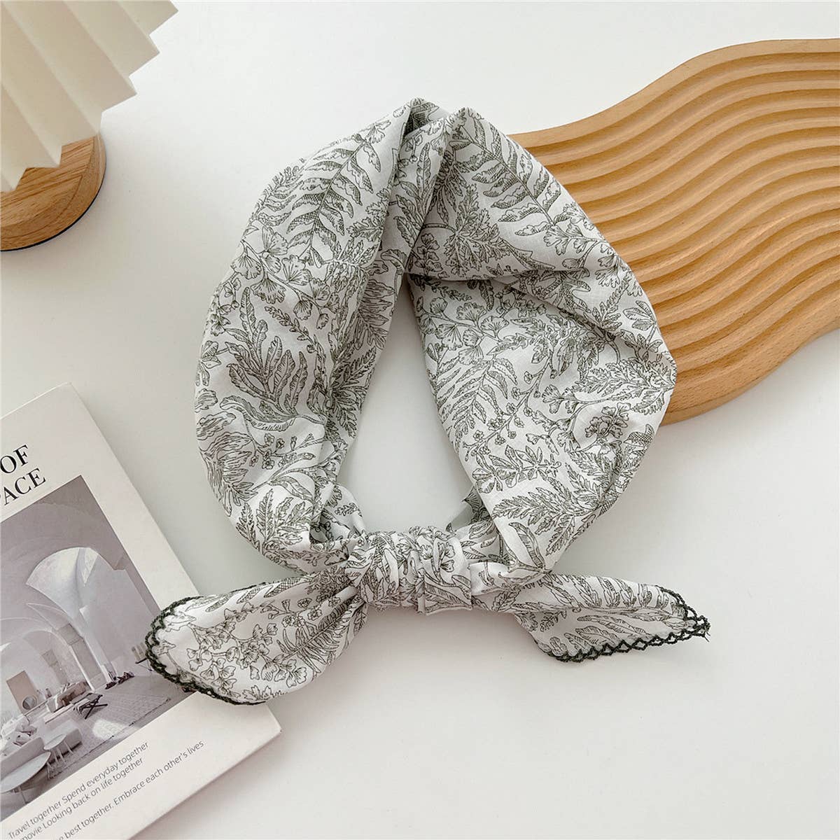 Cotton Linen Square Scarf for Women¡¯s Neck Wrap
