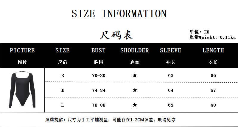 Sexy U-Neck Hollow Bodycon Long Sleeve Jumpsuit