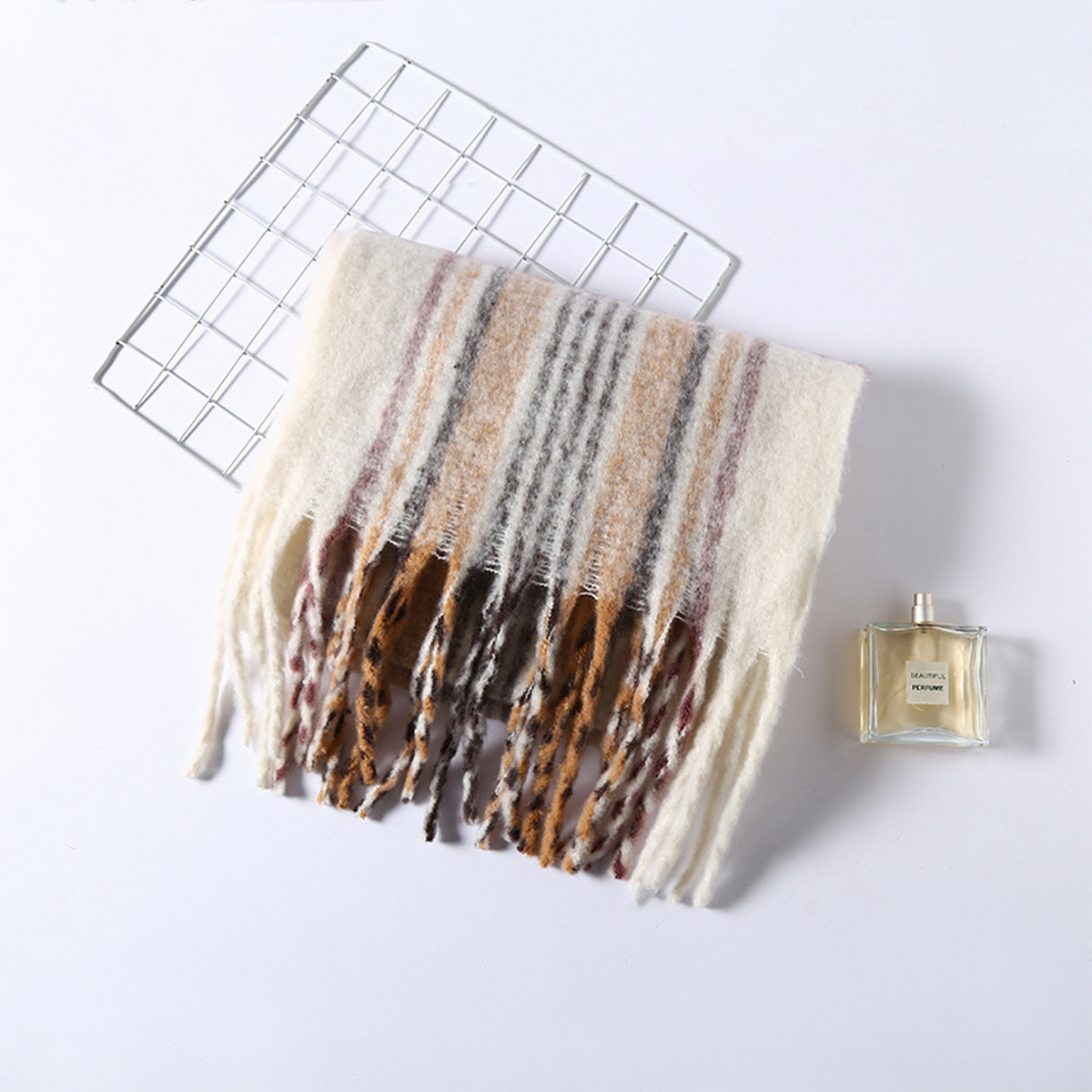 Brushed Winter Scarf ??Spring/Fall Layering_CWASC2699