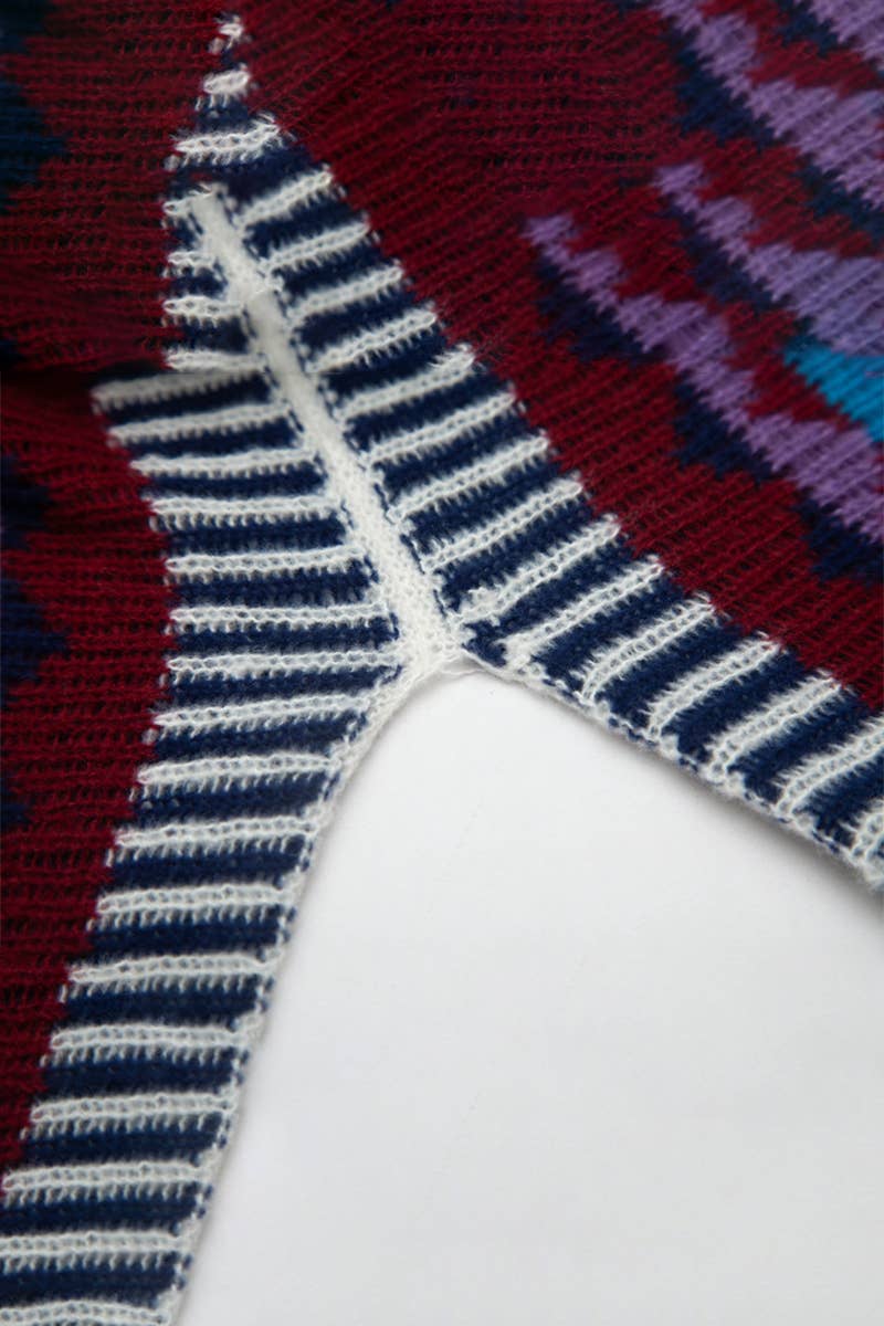 Knit Cape Shawl - Travel Wrap for Fall & Winter