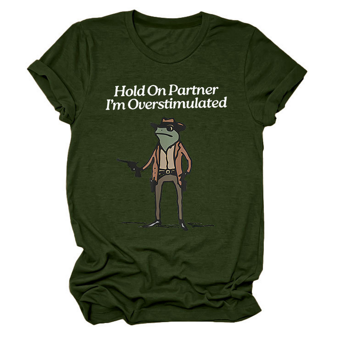 ?œHold On Partner??Funny Tee, Unisex Style_CWTTS1481