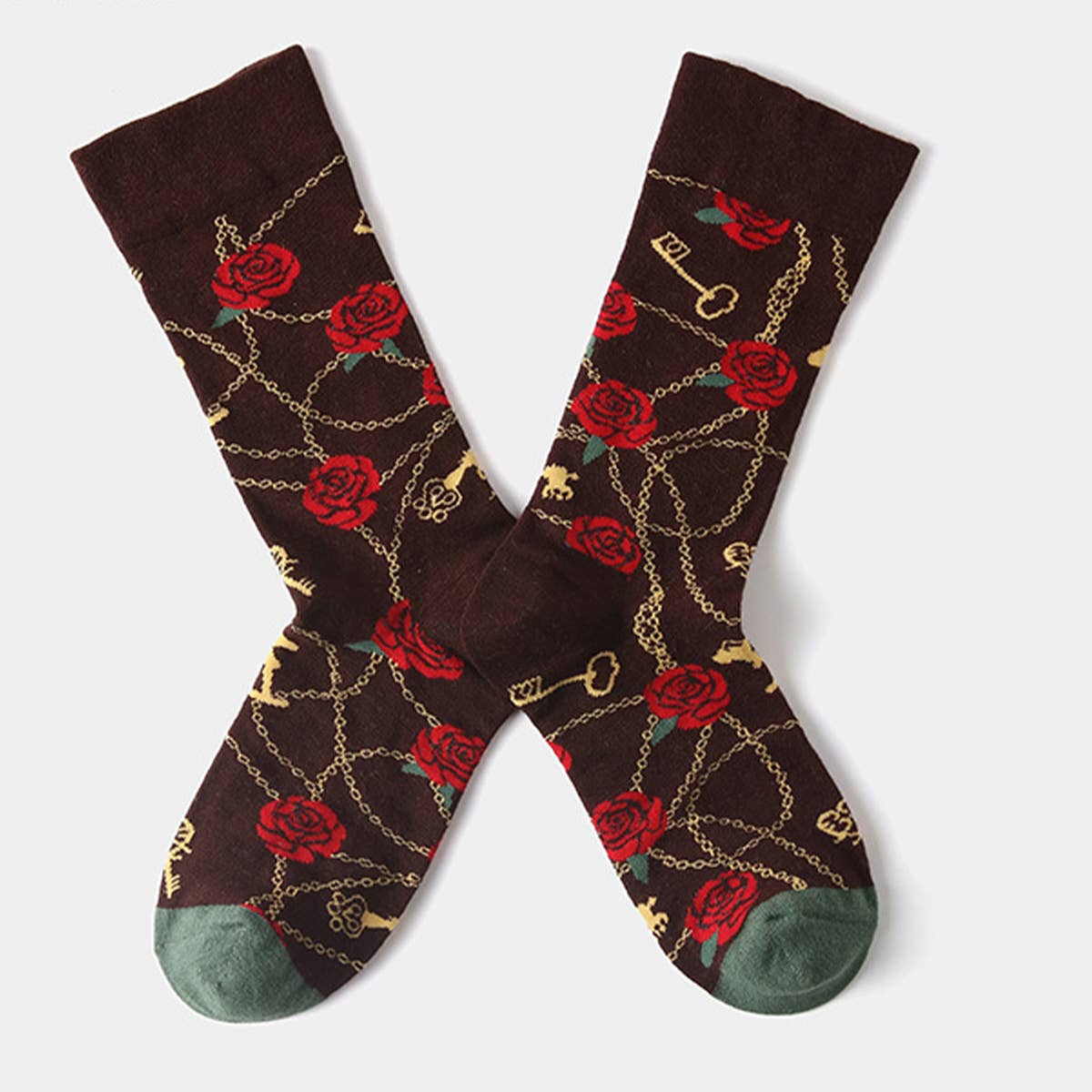 RETRO JACQUARD STREET SKATEBOARD SOCKS_CWMS0162