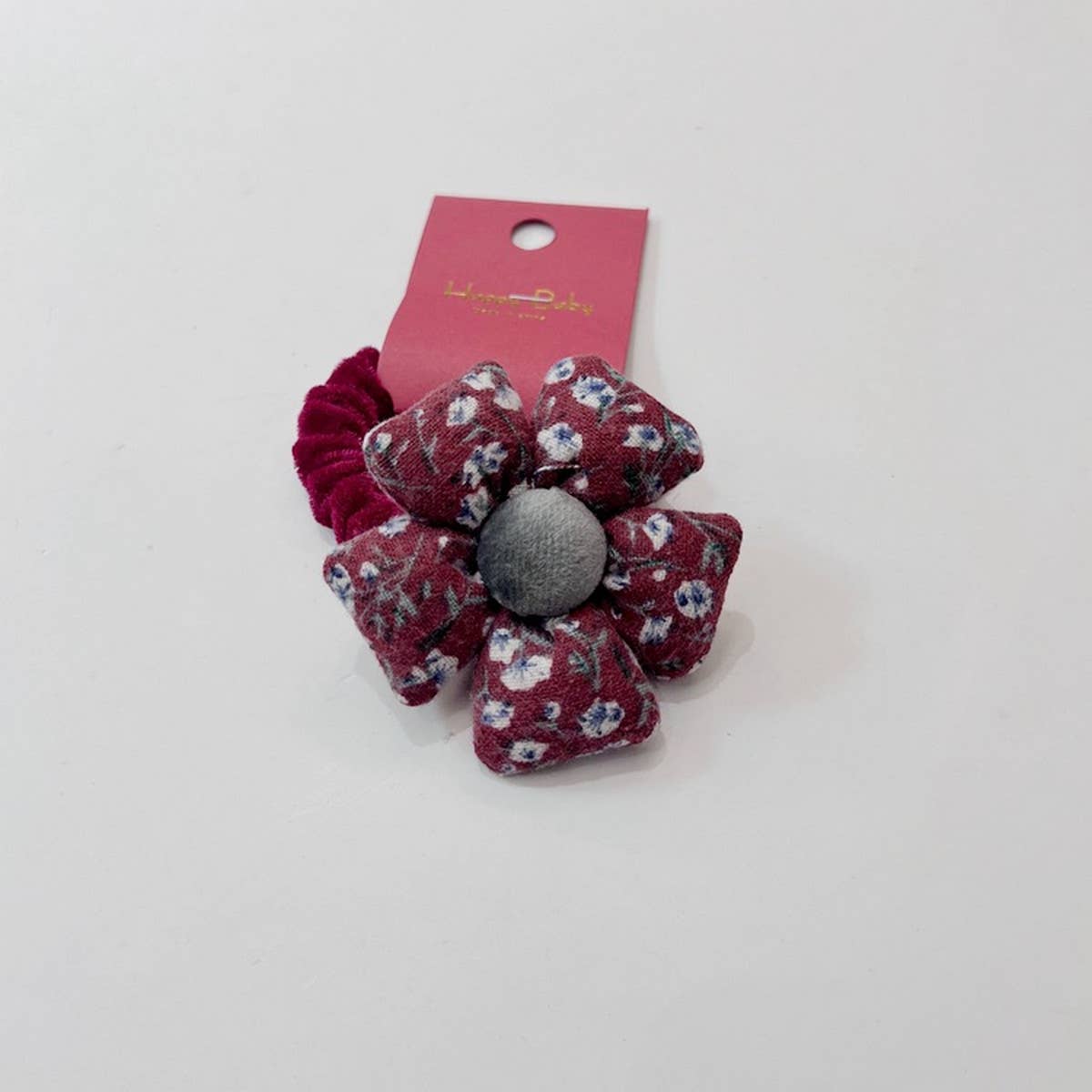 NEW RED BIG FLOWER BOW HAIR TIE