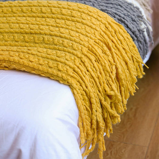 LIGHTWEIGHT SOFT AND COMFORTABLE KNITTING BLANKET
