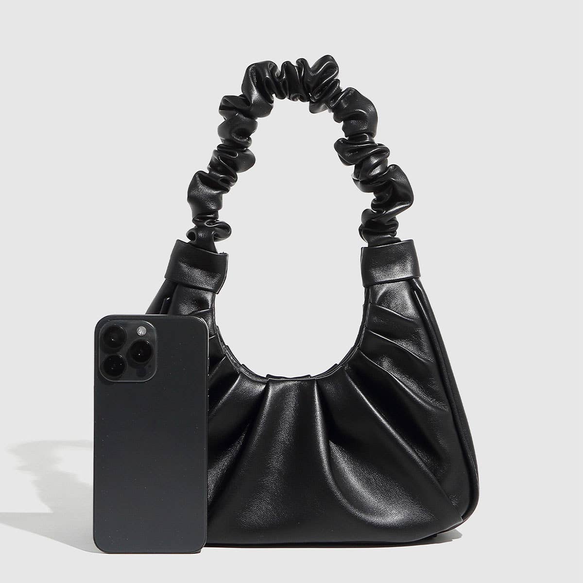 Elegant Ruched Cloud Shoulder Bag for Women_CWAB5702