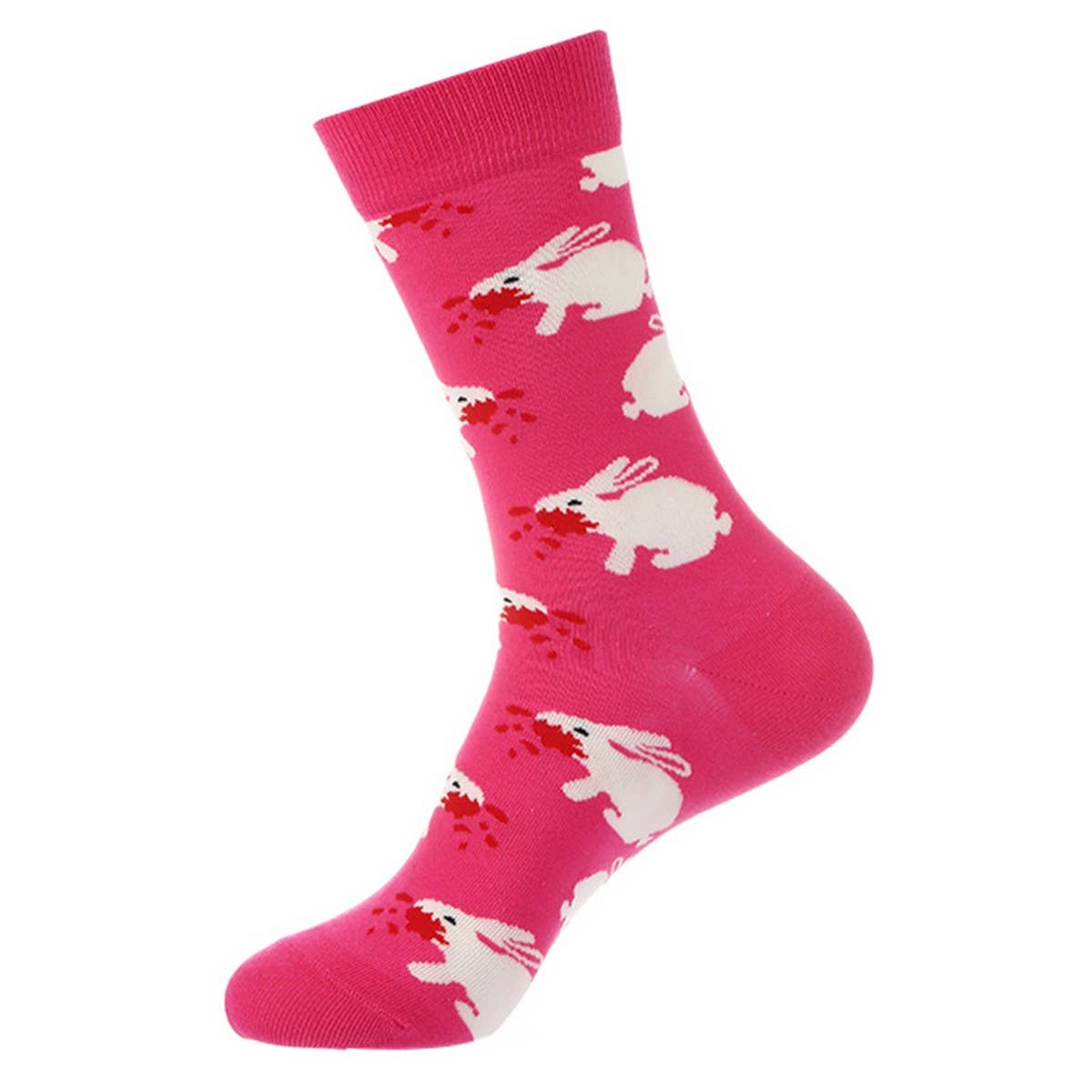 AUTUMN AND WINTER CREATIVE PRINTED MID-CALF SOCKS_CWMS1014