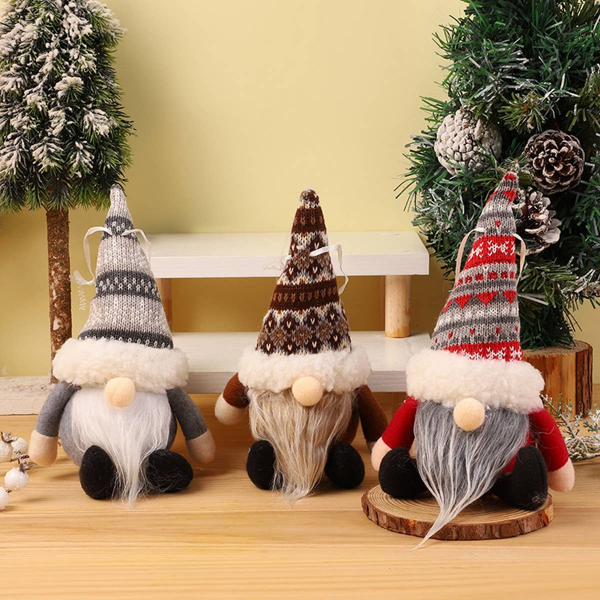 KNITTED HAT BALL FOREST OLD MAN PENDANT DECORATION