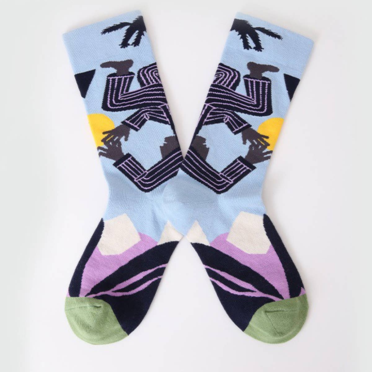FUN SOCKS COLORFUL  PATTERNED ART SOCKS