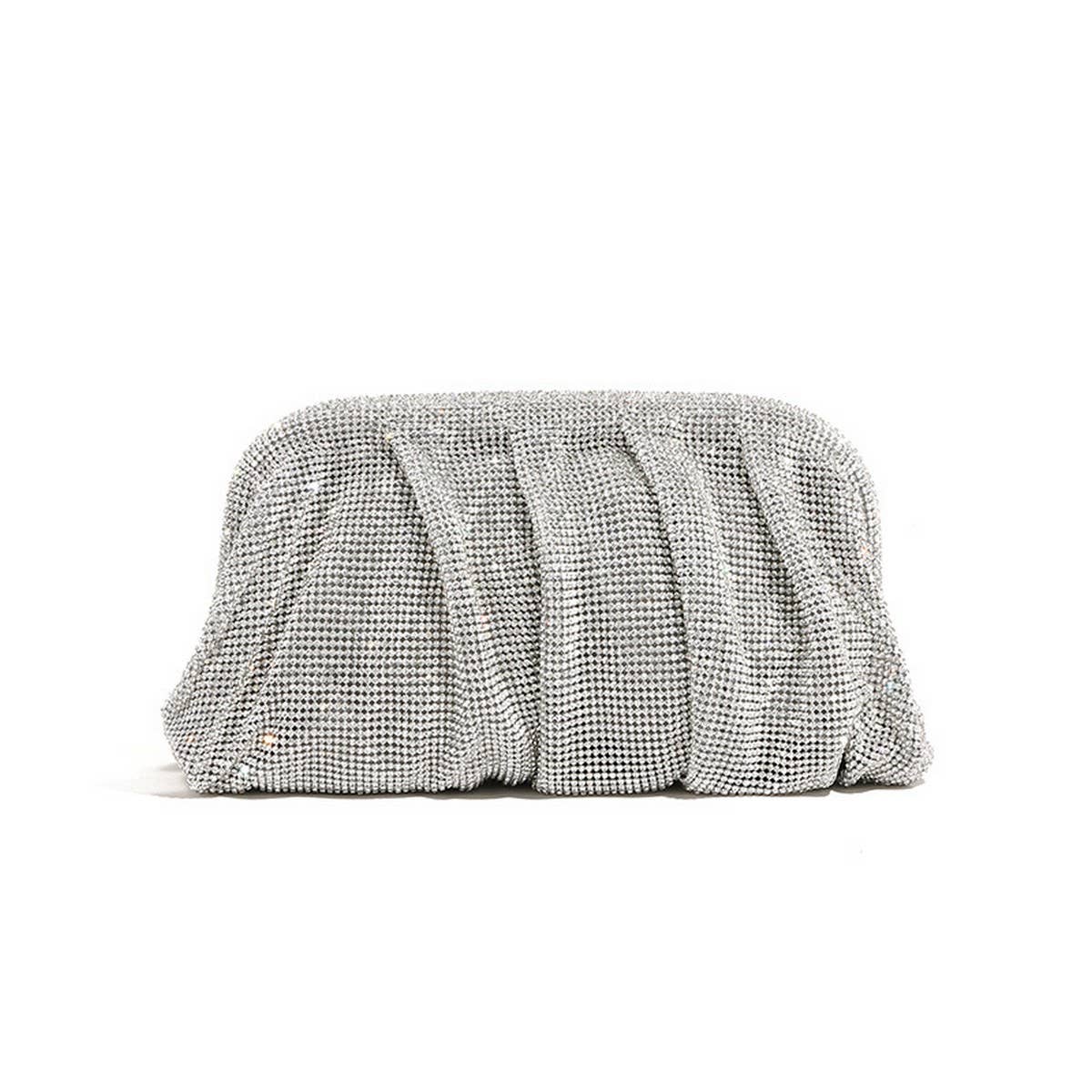 LUXURY HANDMADE RHINESTONE CLOUD CLIP EVENING BAG_CWAB3591