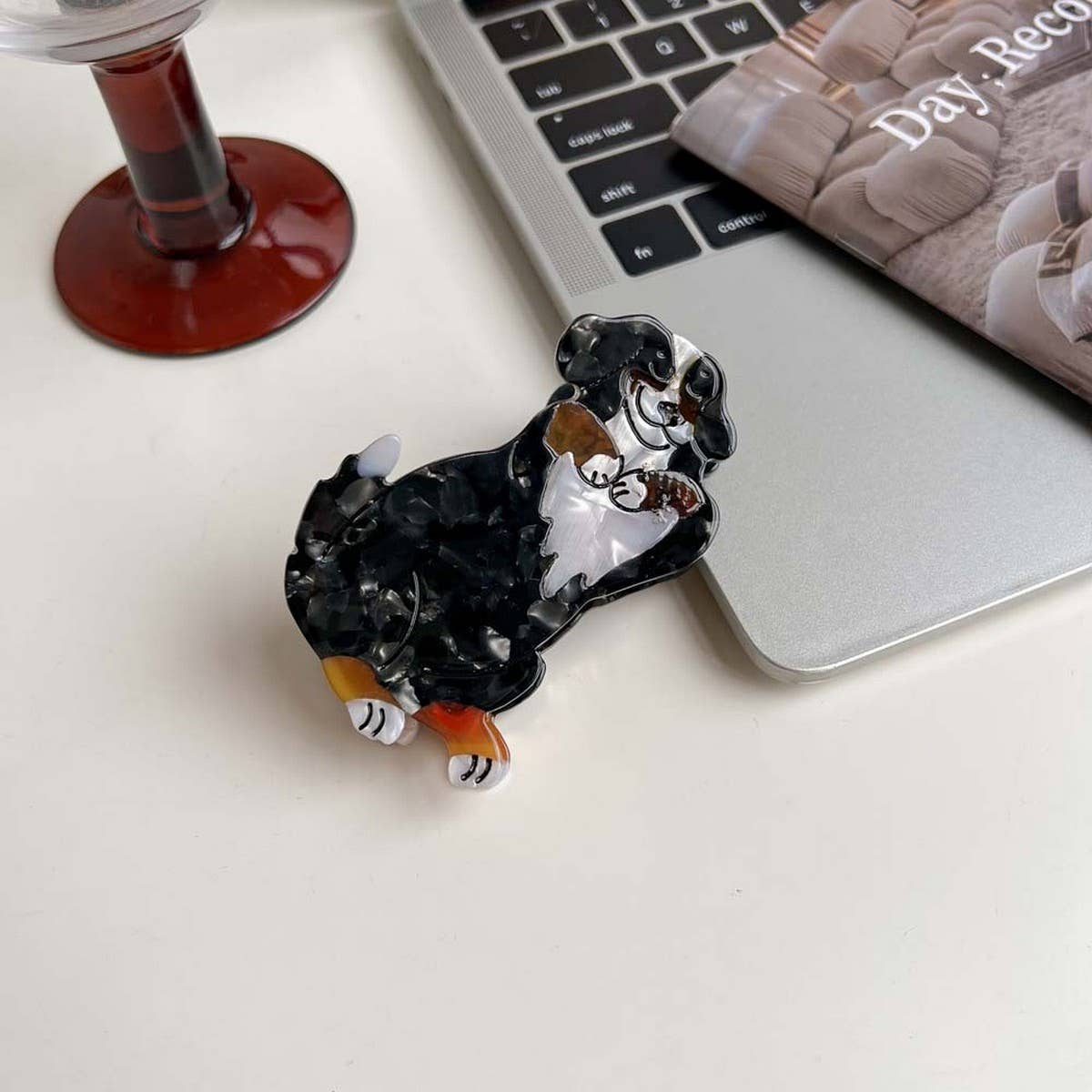 Cartoon Dog Acetate Hair Claw Clip for Girls_CWAHA5780