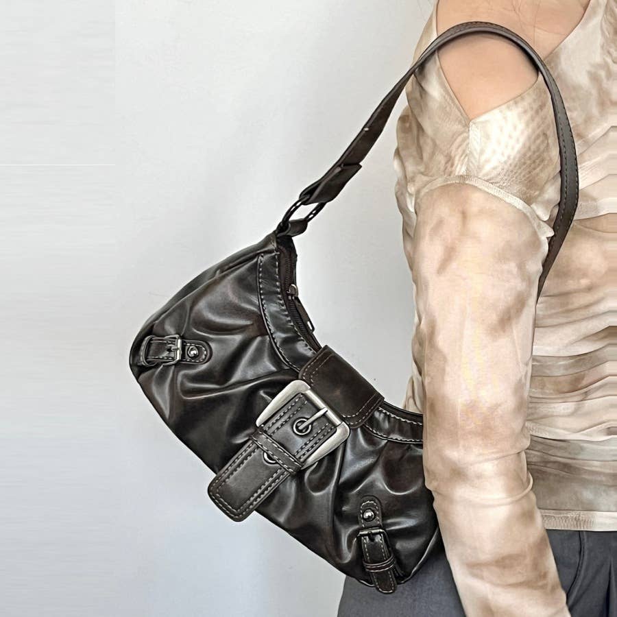 Maillard retro distressed single-shoulder bag