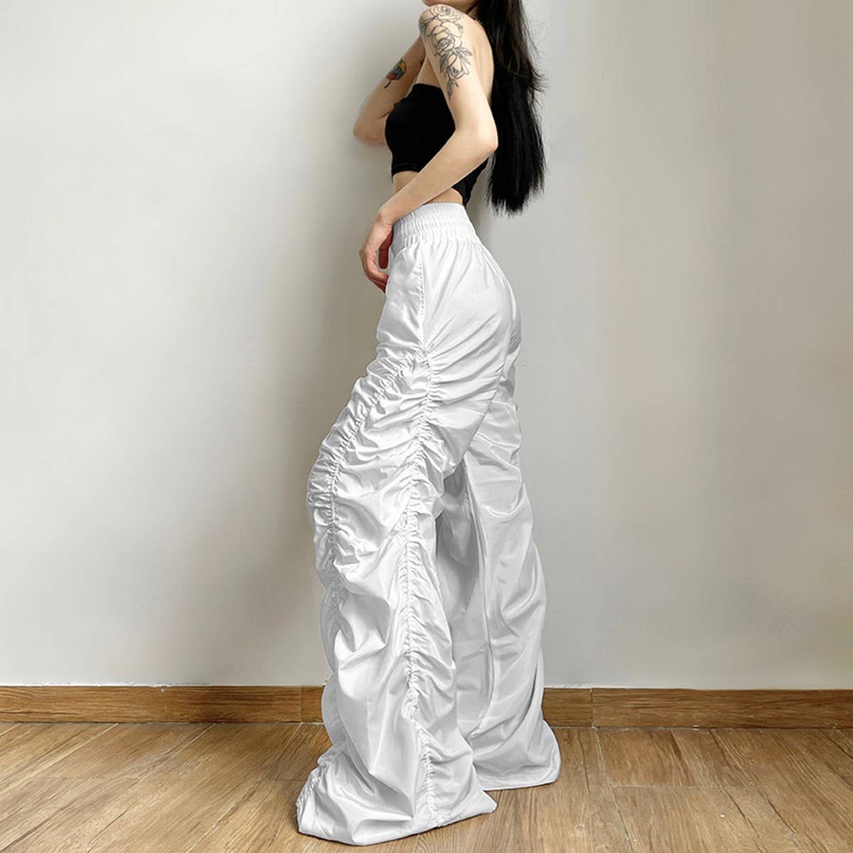 WOMEN HIGH WAISTED LOOSE FITTING CASUAL PANTS_CWBLP0338