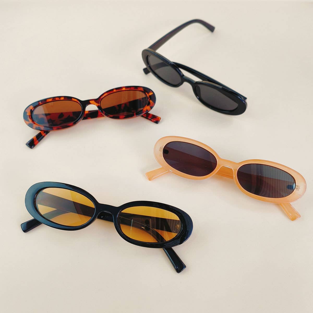 OVAL HIP-HOP RETRO SMALL-FRAME SUNGLASSES WOMEN_CWASG0249