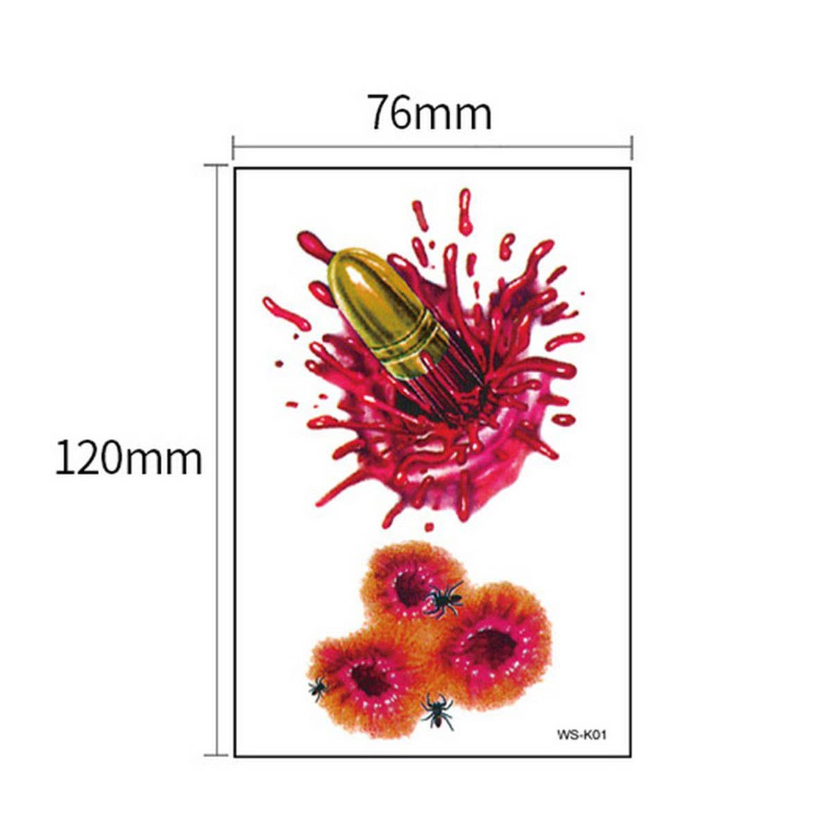 Halloween Scar Tattoos ? Bloody Wound Stickers