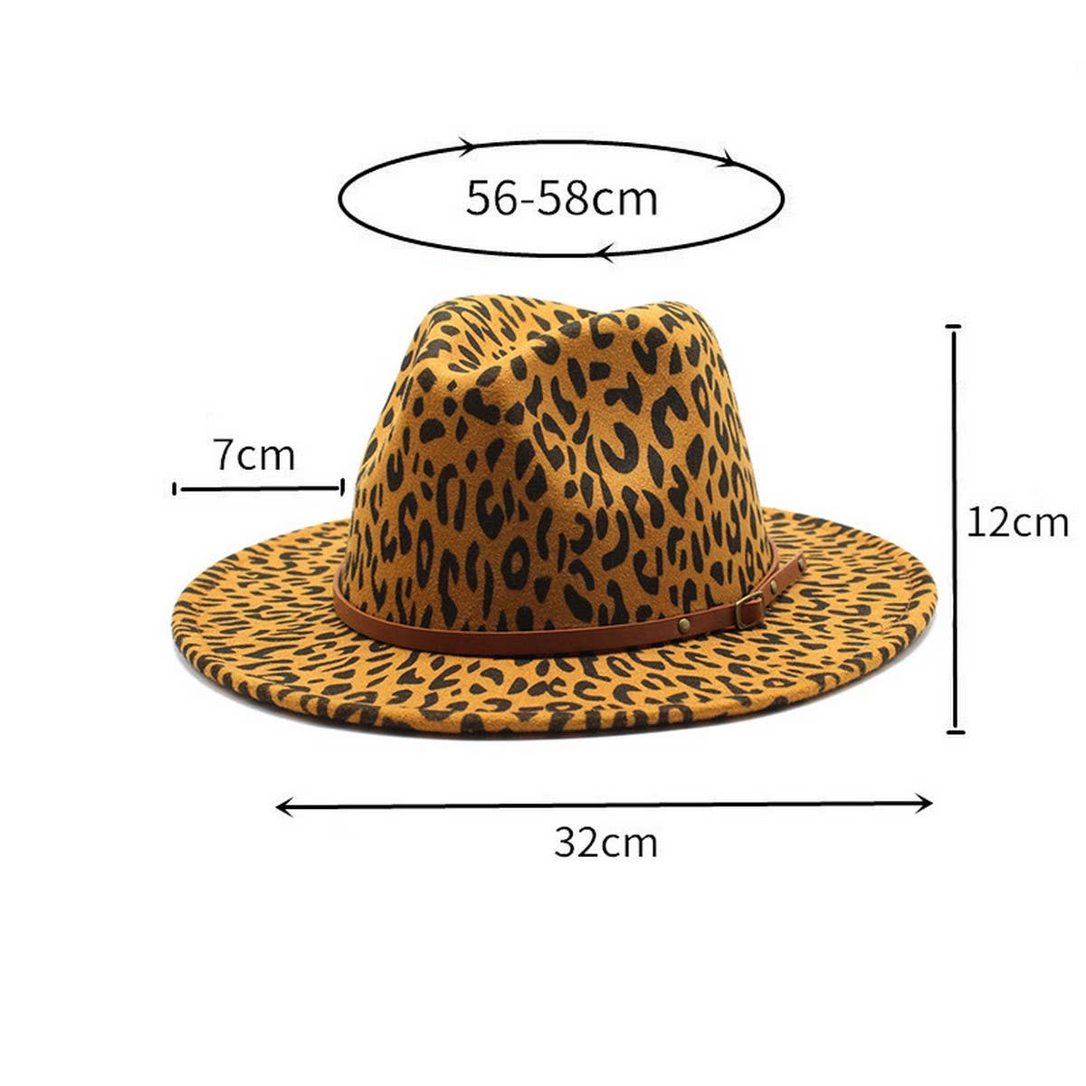 JAZZ HAT FASHION ALL-MATCH WOOLEN HAT WIDE BRIM HAT_CWAH2607