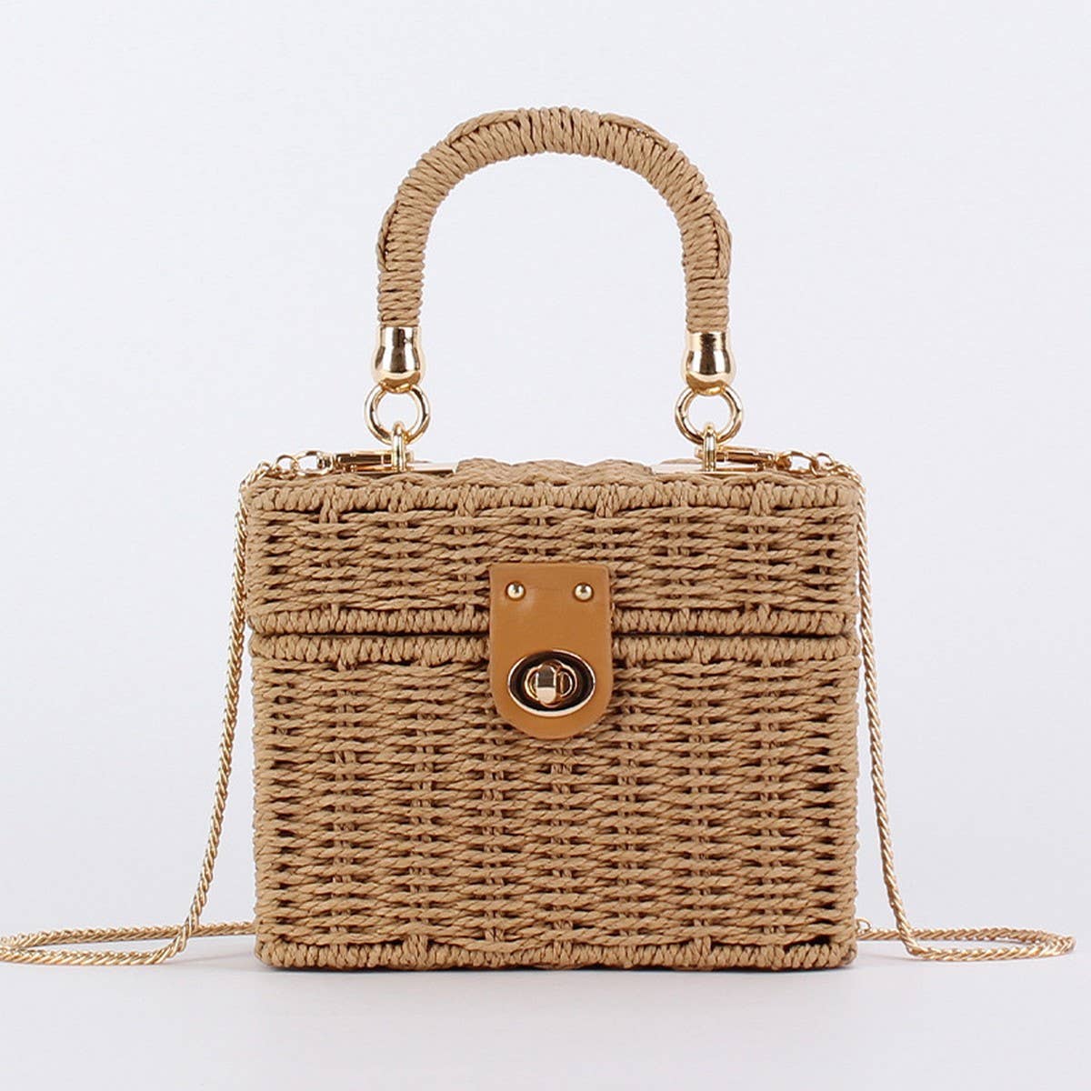 DUAL-PURPOSE LEISURE PAPER ROPE WOVEN BAG_CWAB4713