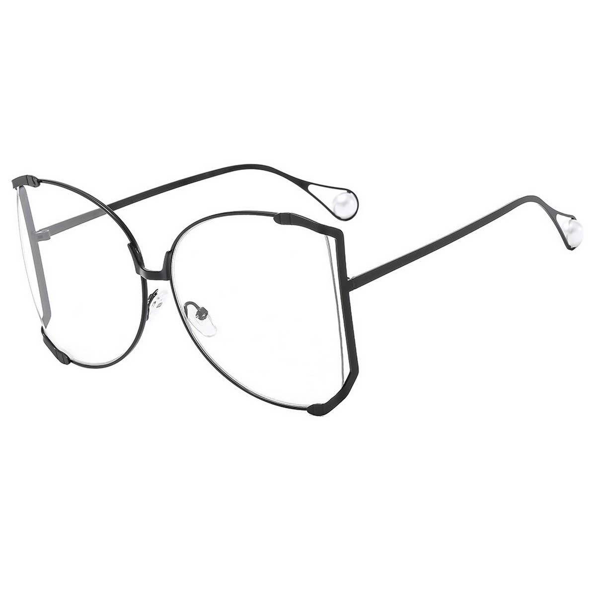 Runway Oversized Sunglasses with Gem Arms