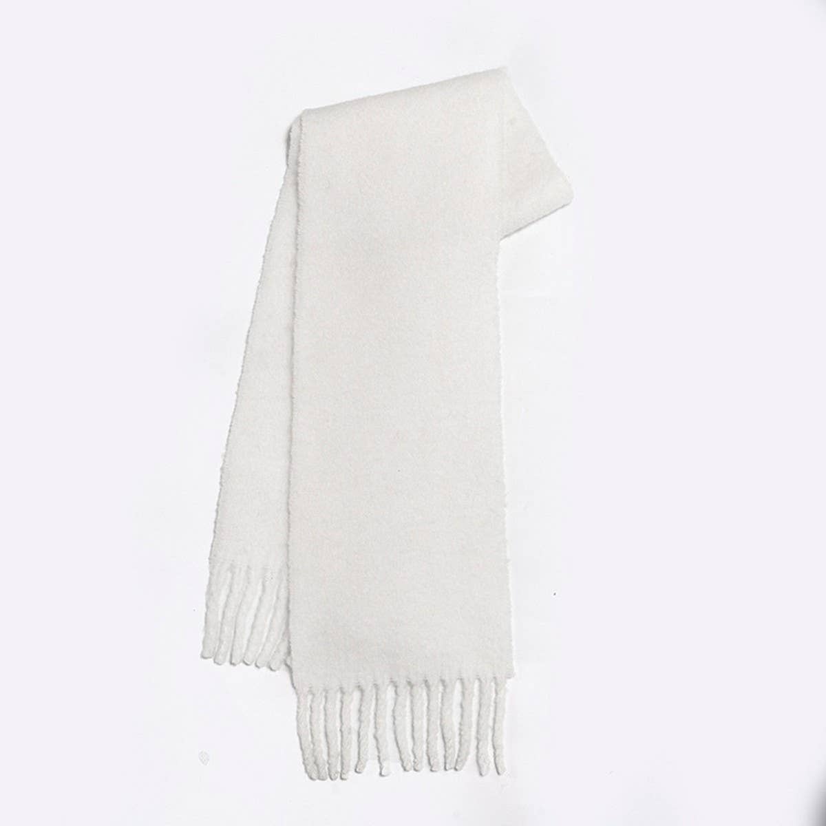 Wool Blend Solid Scarf ??Soft Warm Winter Wrap_CWASC2319