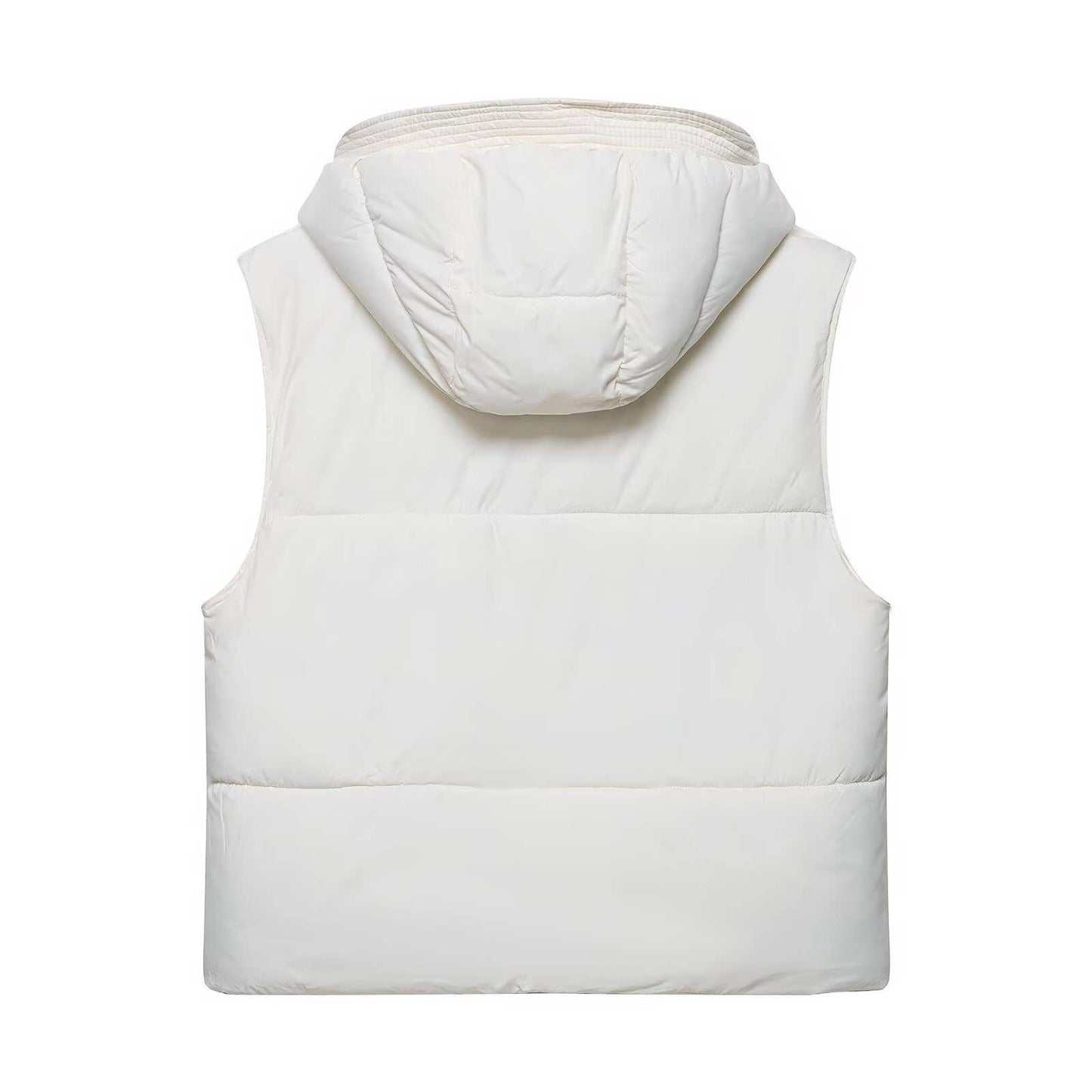 Sleeveless loose casual hooded vest jacket