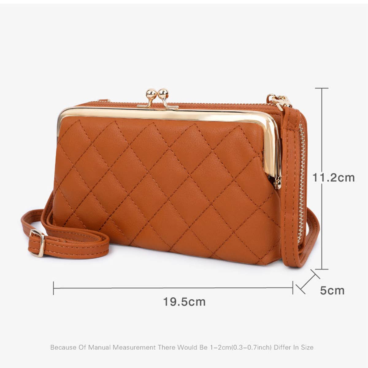 LOZENGE LARGE CAPACITY MULTIFUNCTIONAL SHOULDER BAG_CWAB1665