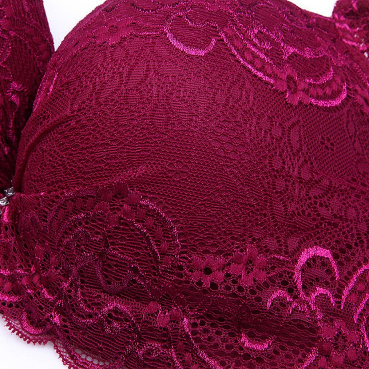 WOMEN ADJUSTABLE PLUS-SIZE LACE BRA