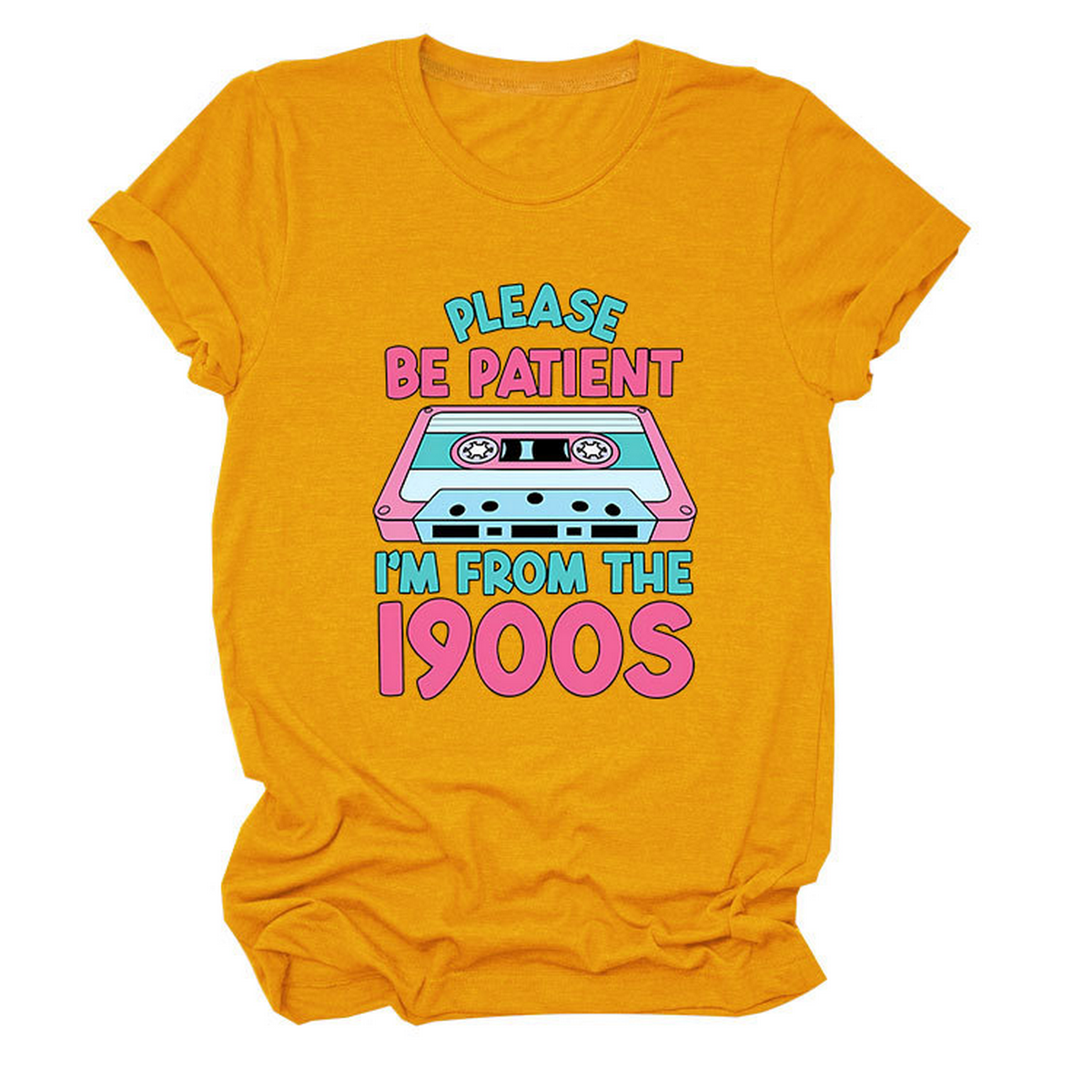 Women??¢s Tee ??Please Be Patient Letter Print_CWTTS1501