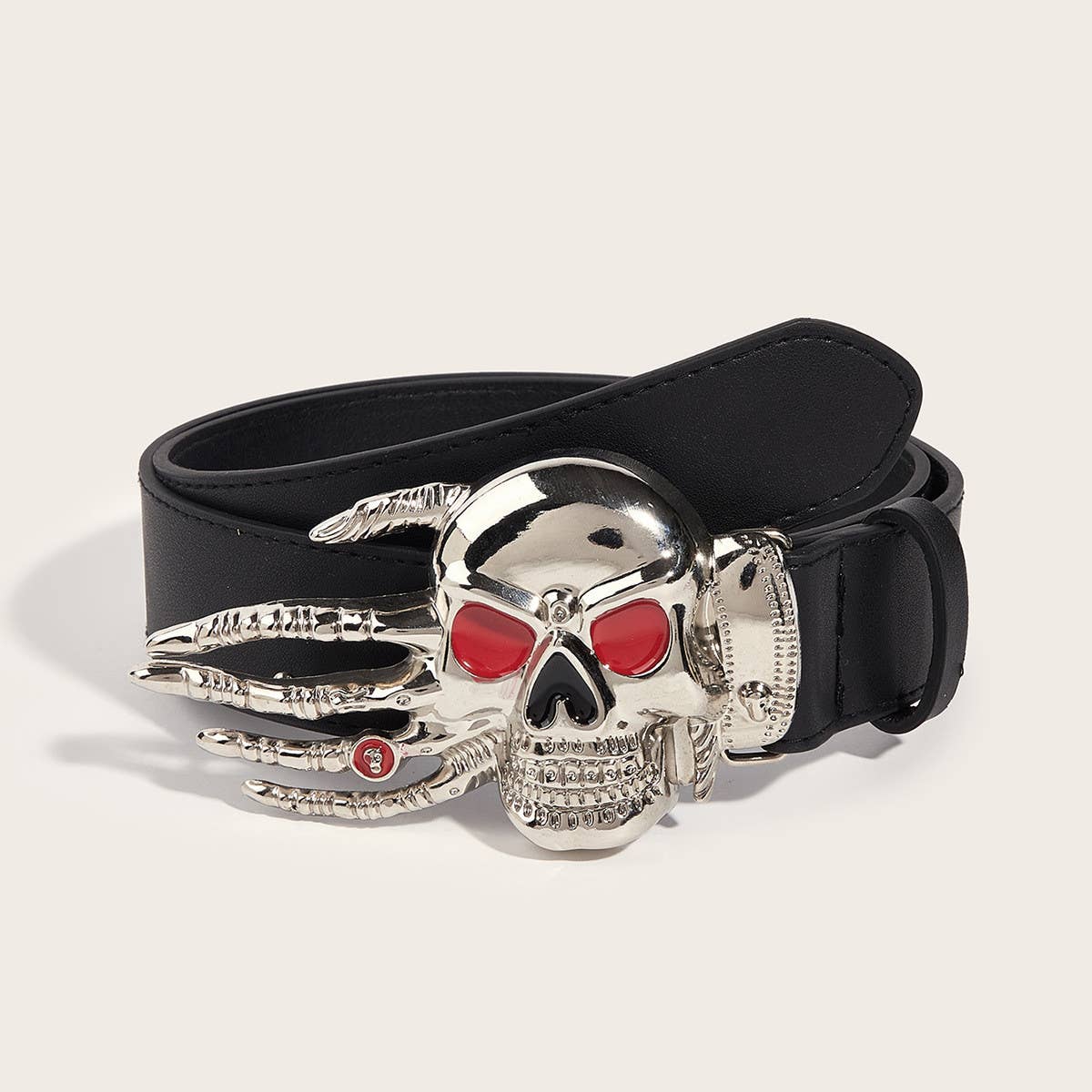 FASHIONABLE PUNK STYLE SKULL SNAP BELT_CWABE0285