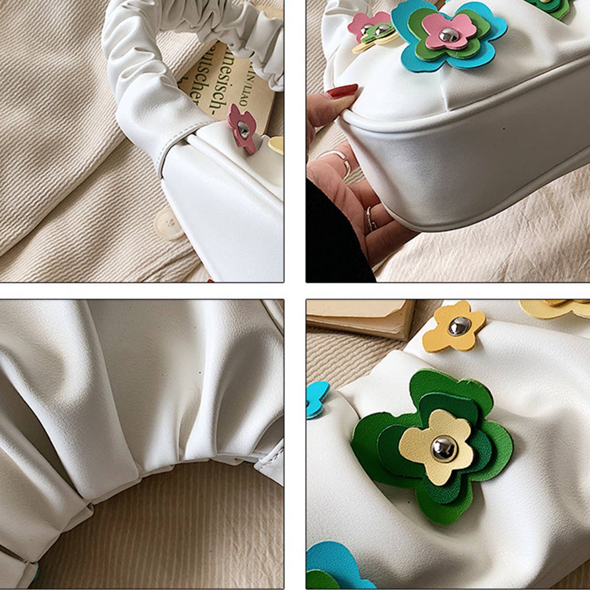 FASHIONABLE PLEATED SHOULDER BAG_CWAB1586