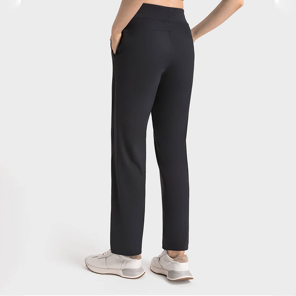 Women's High Waist Straight Workout Yoga Pants
