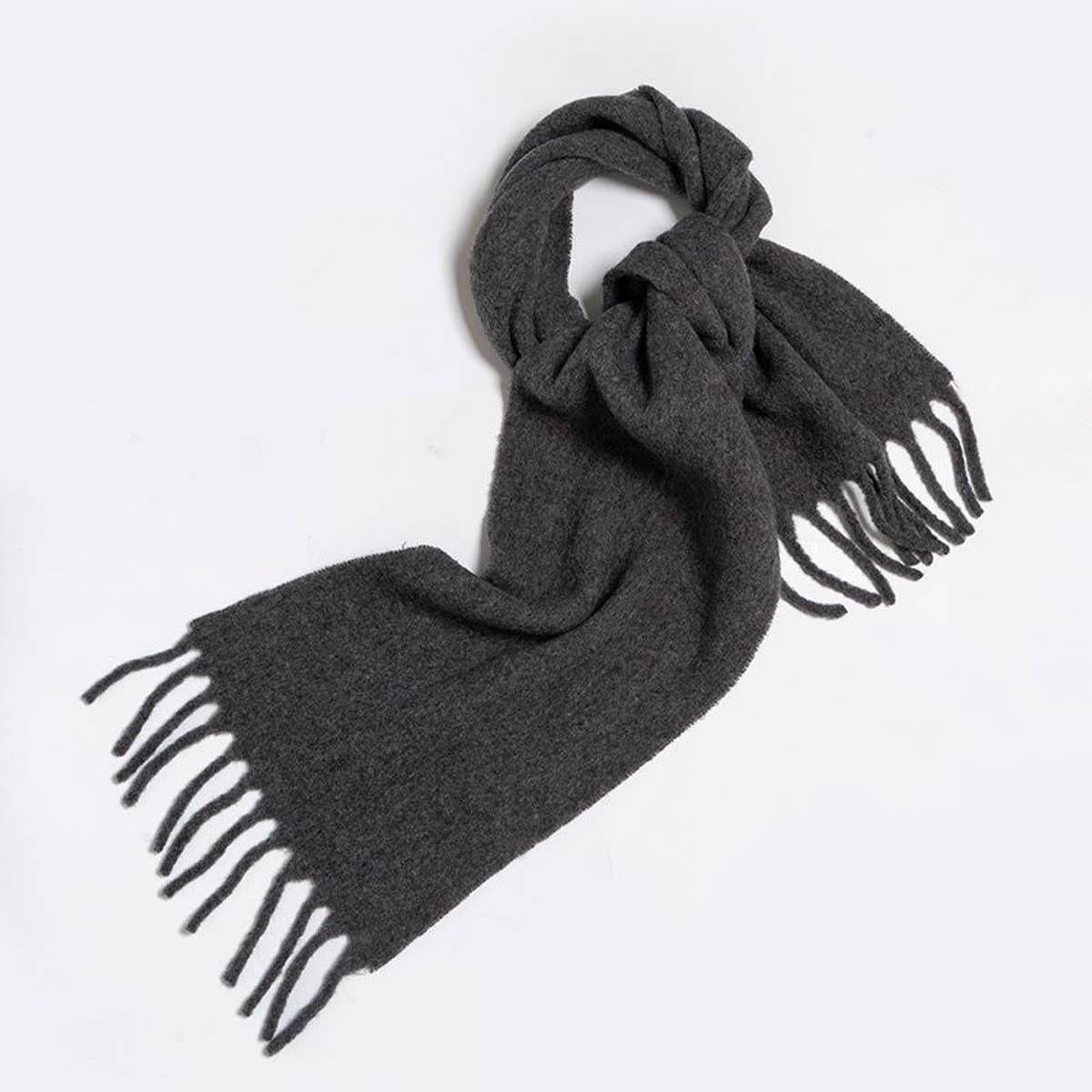 Soft Wool Blend Scarf ??Unisex Winter Solid Wrap_CWASC2349