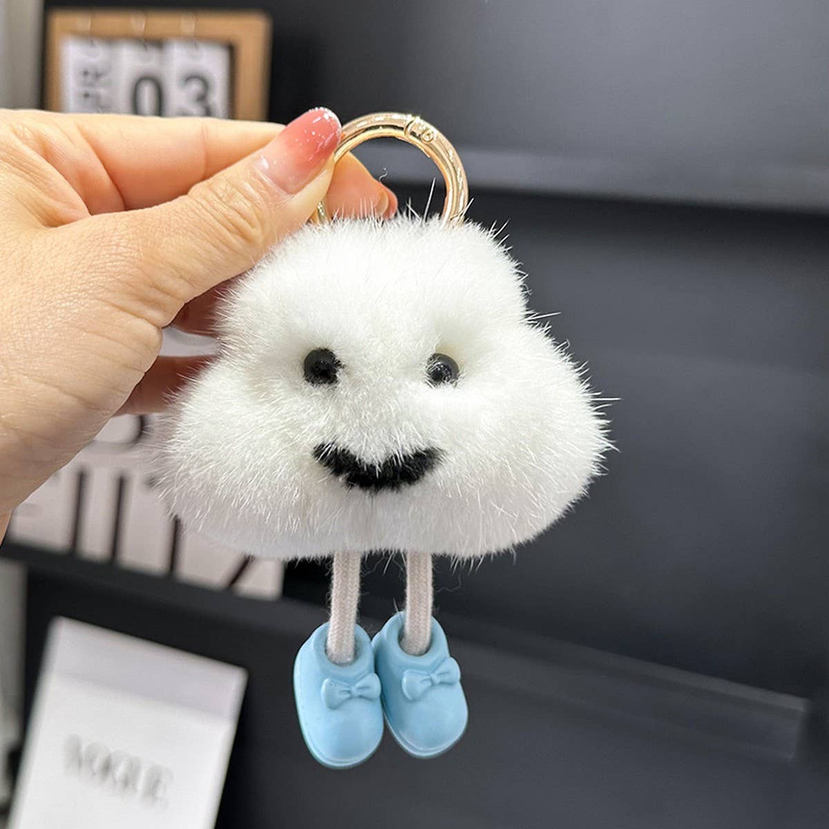 CUTE LITTLE CLOUD CAR KEYCHAIN PENDANT ACCESSORIES