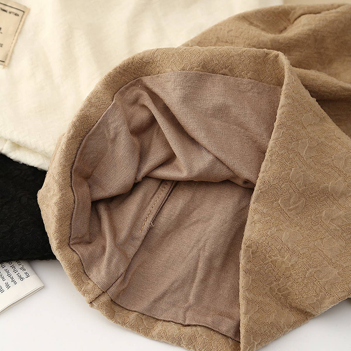 FASHIONABLE WARM LABEL PILE HAT_CWAB2855