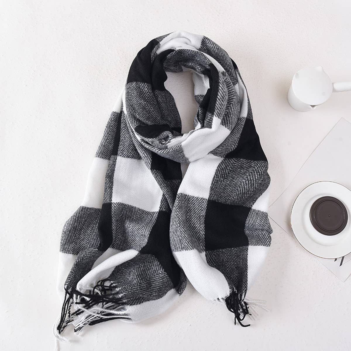 Plaid Winter Scarf ??Cute Unisex Wrap_CWASC0400