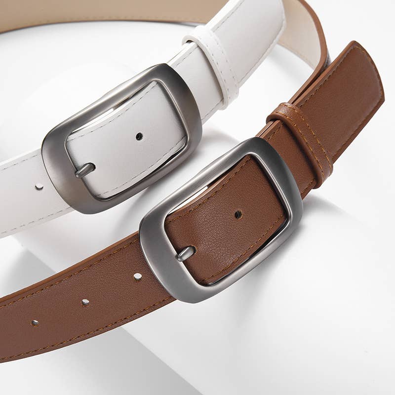 Superior sense with suit simple buckle buckle belt