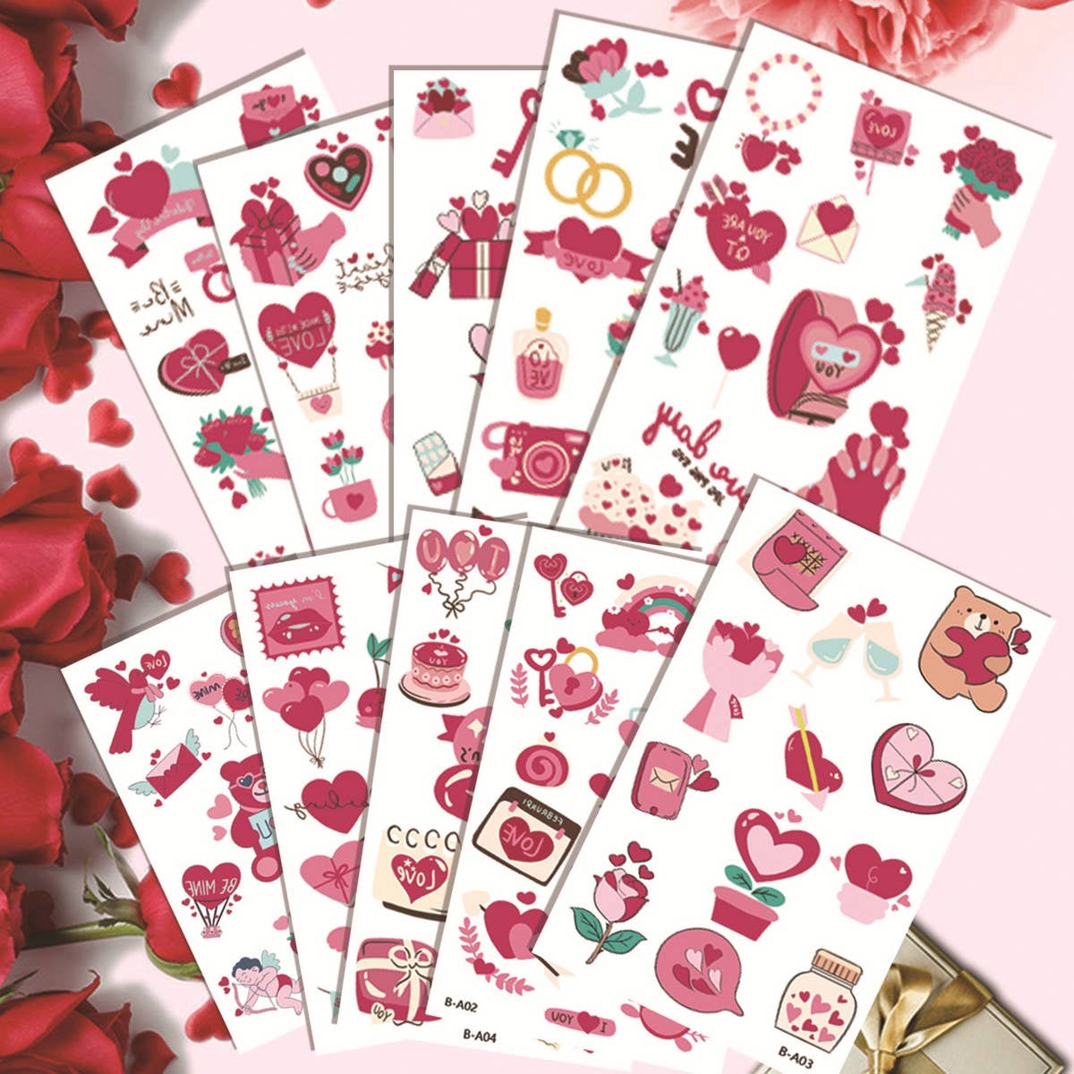 Valentine¡¯s Heart Tattoos ?Waterproof & Single Use