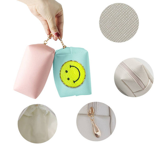 MINI SMILEY FACE LETTER STICKER STORAGE BAG_CWAB1097