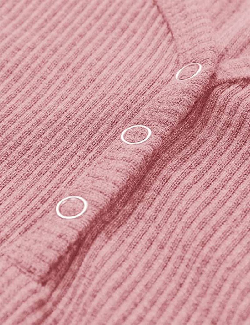 SOLID COLOR V-NECK BREASTED SLIM-FIT KNIT VEST