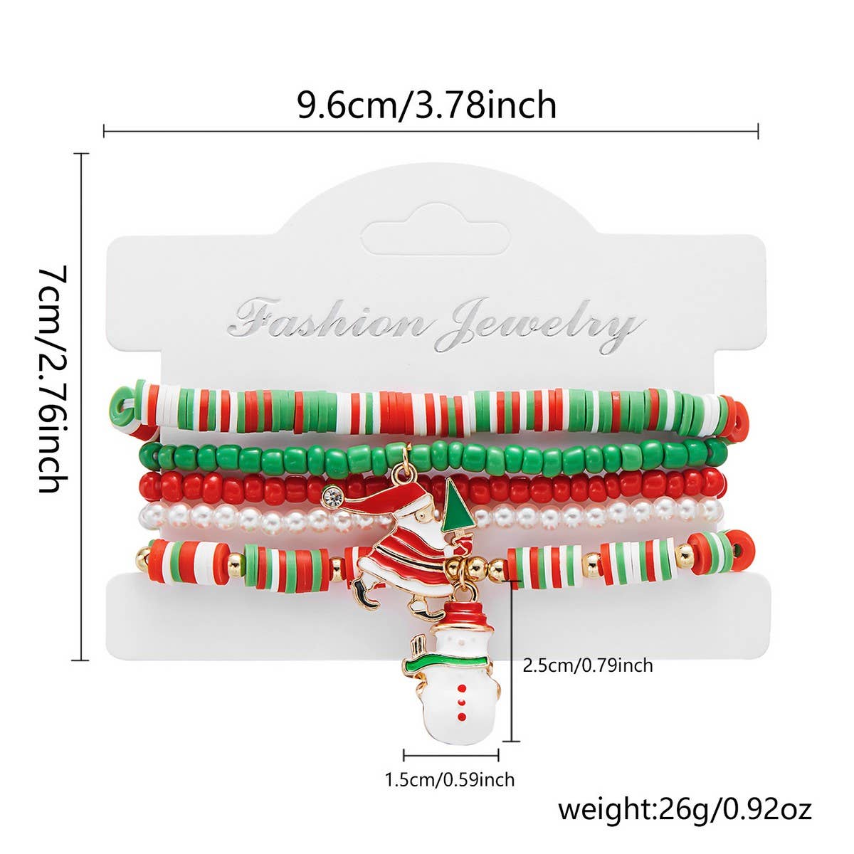 CWAJE2519_CHRISTMAS COMBINATION BEADED BRACELET