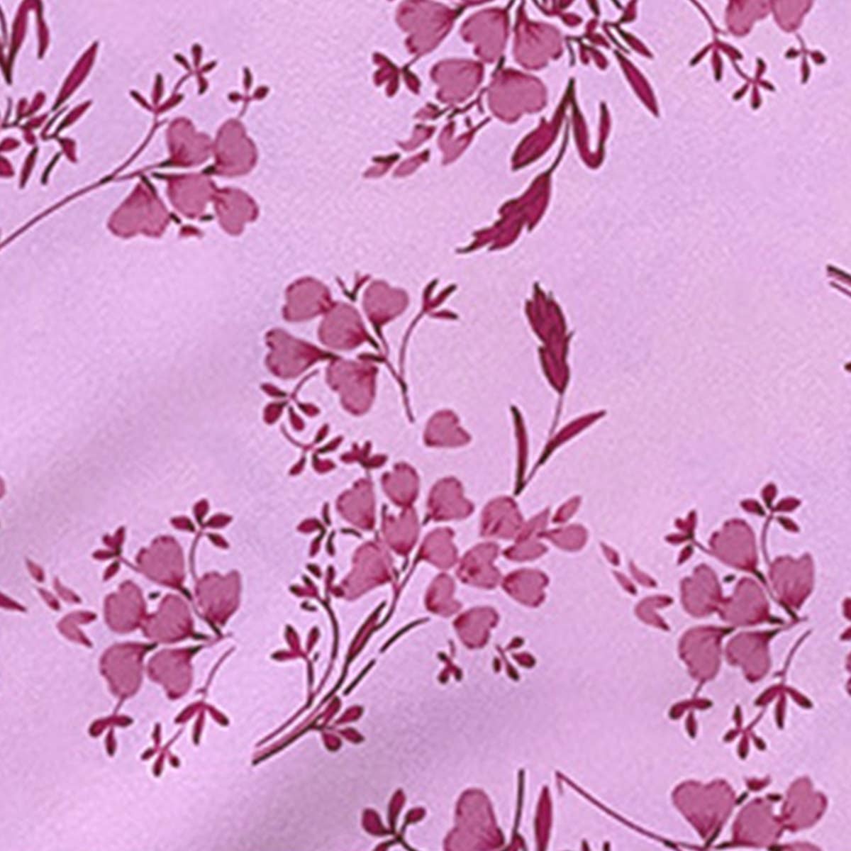 PRINTED SQUARE COLLAR LACE-UP DRESS