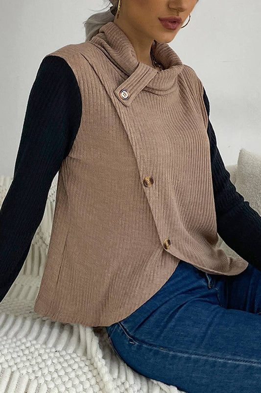 LONG SLEEVE PULLOVER COLOR PATCHWORK KNITWEAR