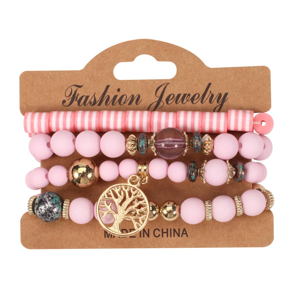 HAND BEADED BOHEMIAN TREE OF LIFE BRACELET