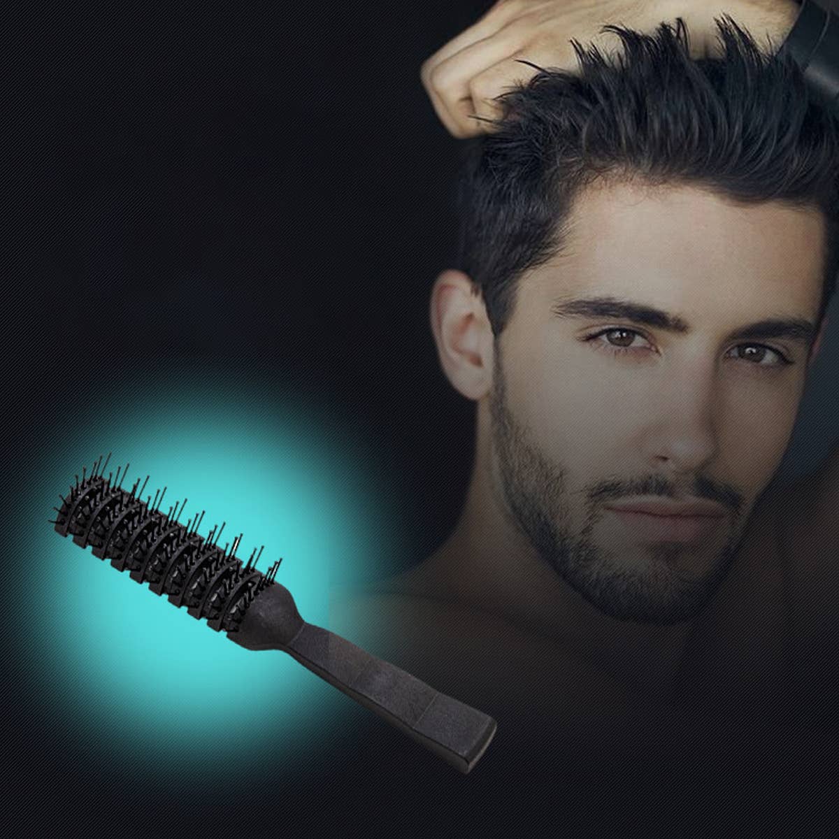 MEN FLUFFY NINE-ROW COMB
