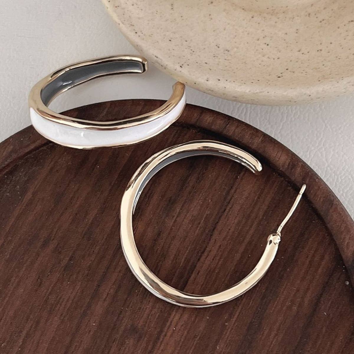 FRENCH HIGH-END C-RING EARRINGS