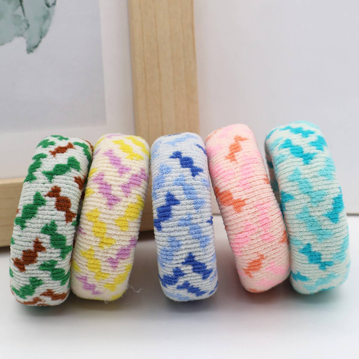 FASHION  WIDENED HAIR TIES(5PCS/BOX)_CWAHA0504