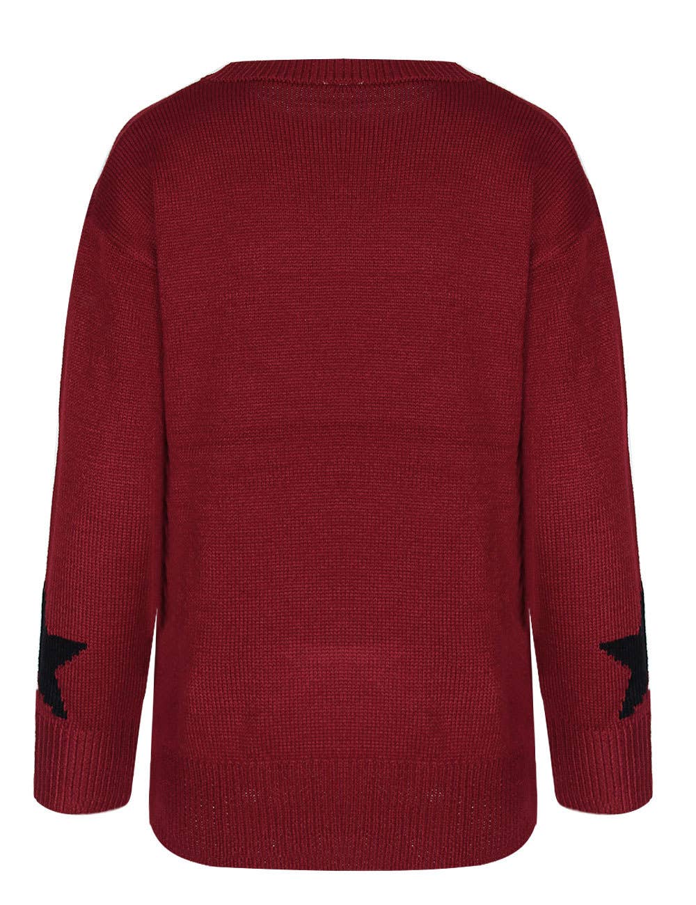 SLOUCHY STAR PULLOVER KNIT PULLOVER SWEATER