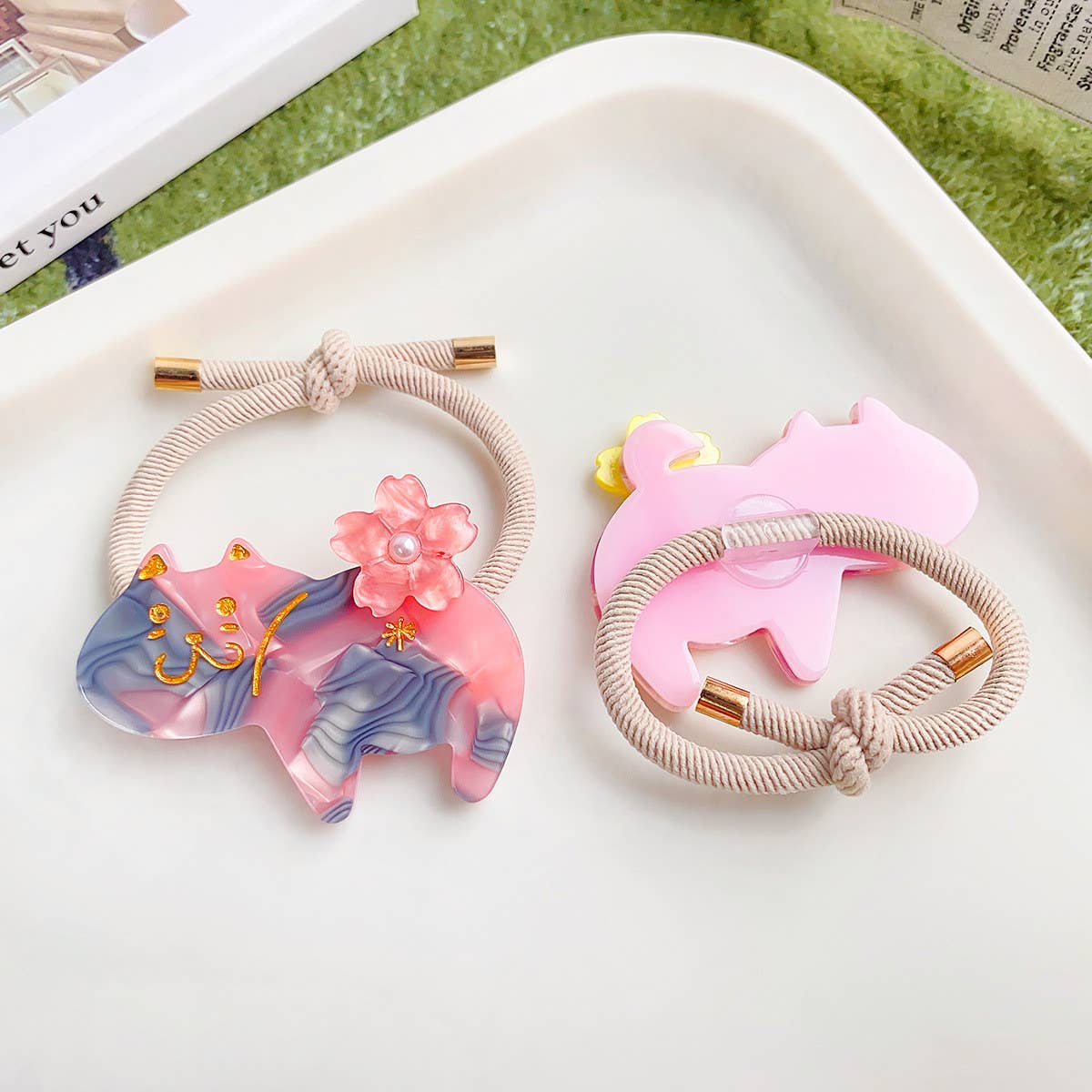 SWEET AND CUTE CAT HAIR ROPE_CWAHA0810