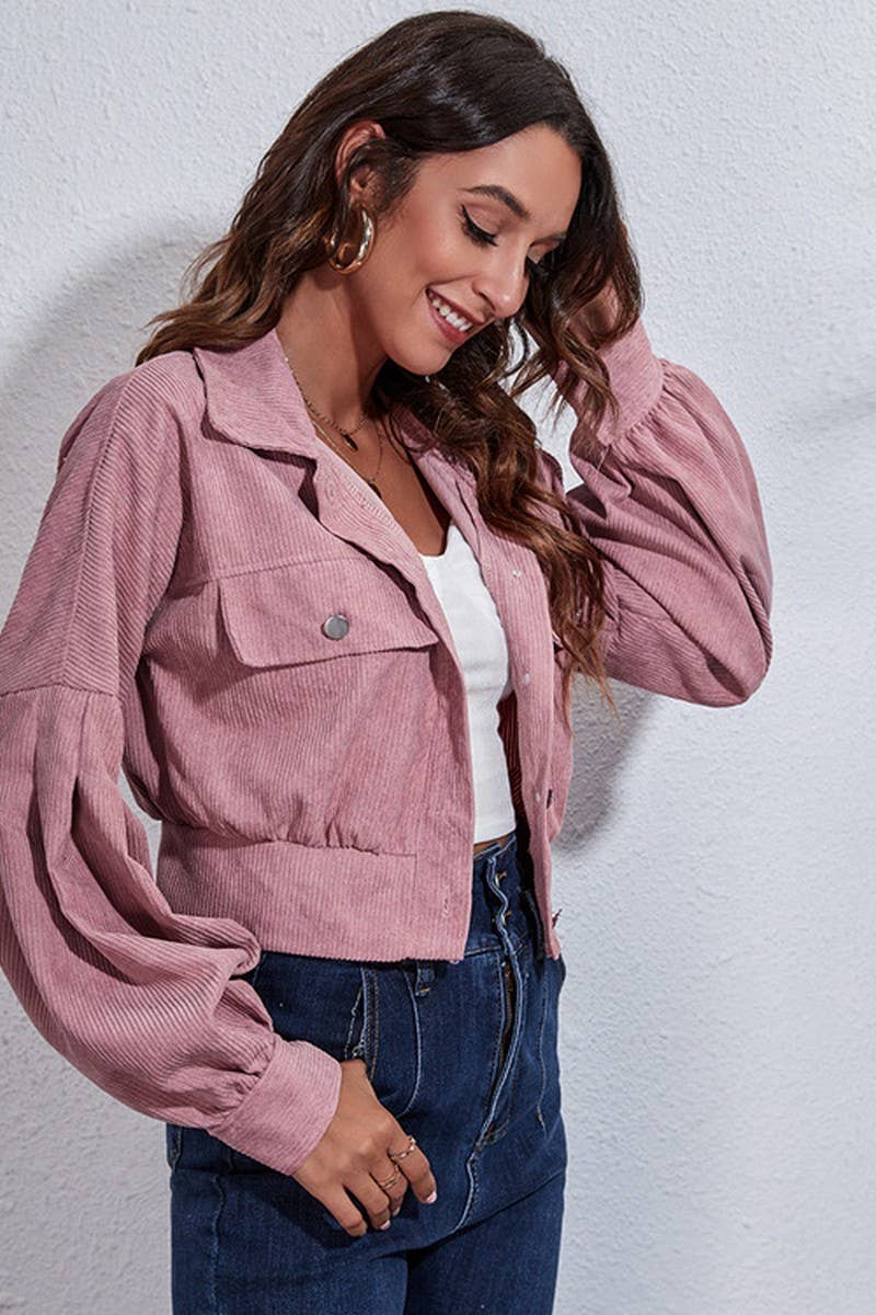 CWOJA0683_Button Down Long Sleeve Jacket