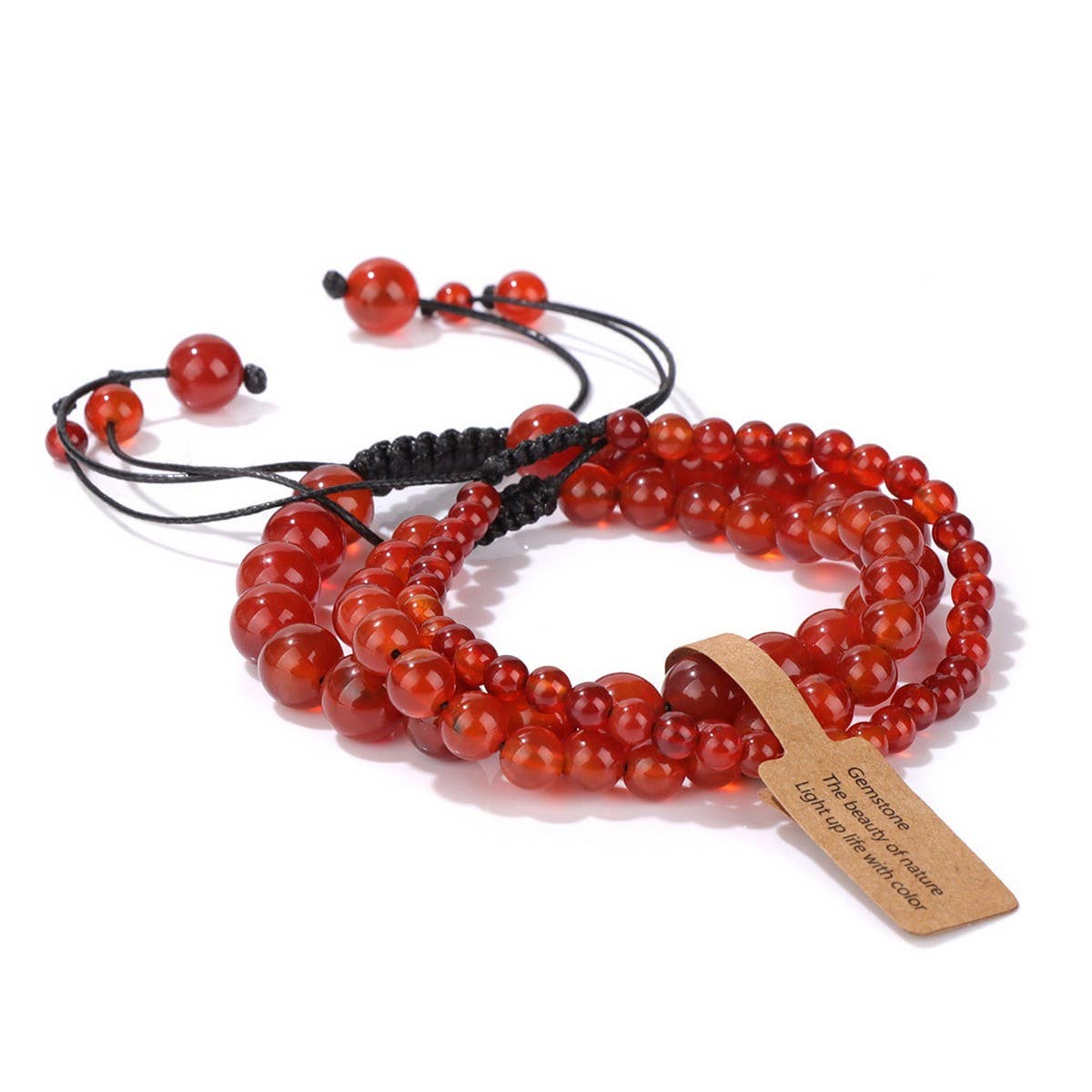 CWAJE4233_NATURAL STONE SIMPLE BRAIDED BRACELET