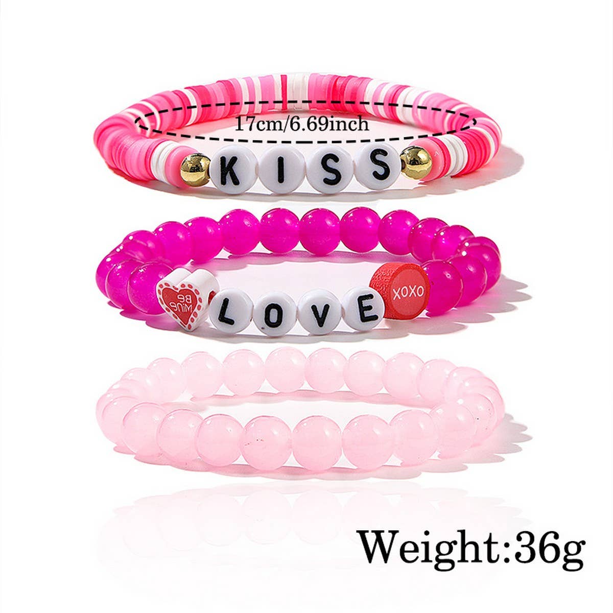 LOVE LOVE LOVE FRIENDSHIP GIFT HANDMADE BRACELET