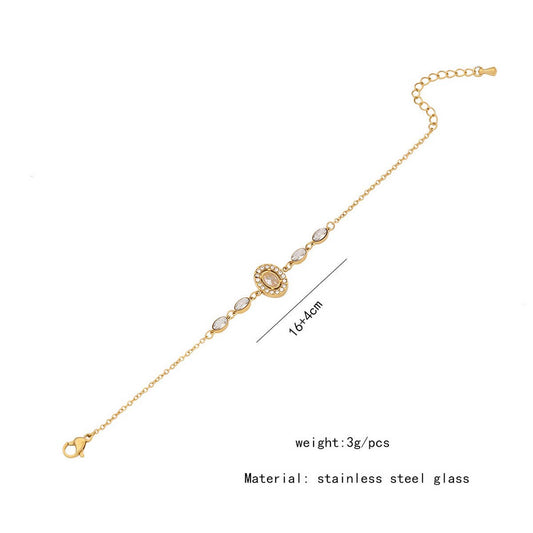 FASHIONABLE GEOMETRIC FULL DIAMOND LOVE BRACELET_CWAHA0878